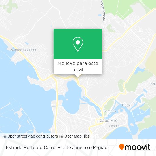 Estrada Porto do Carro mapa