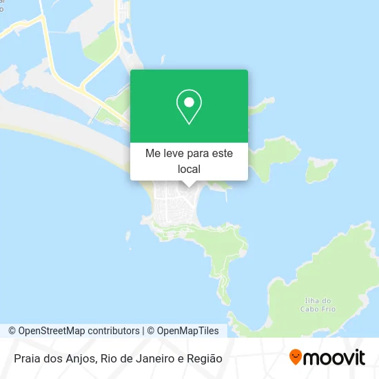 Praia dos Anjos mapa