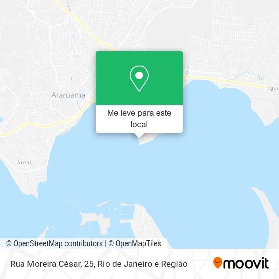 Rua Moreira César, 25 mapa