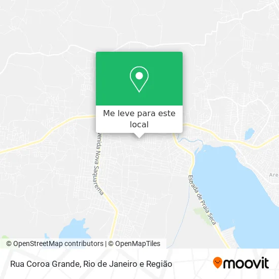Rua Coroa Grande mapa