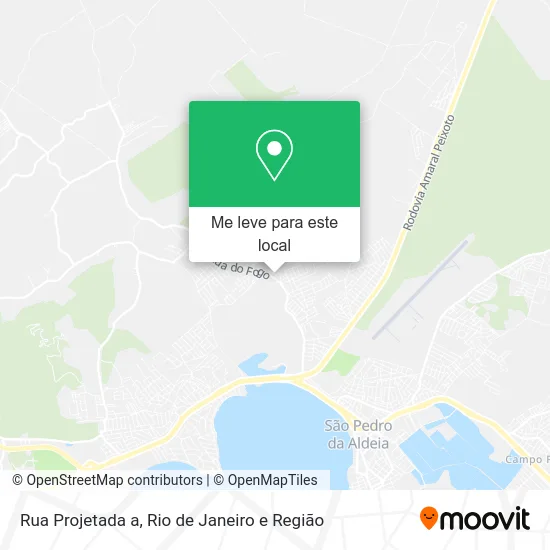 Rua Projetada a mapa