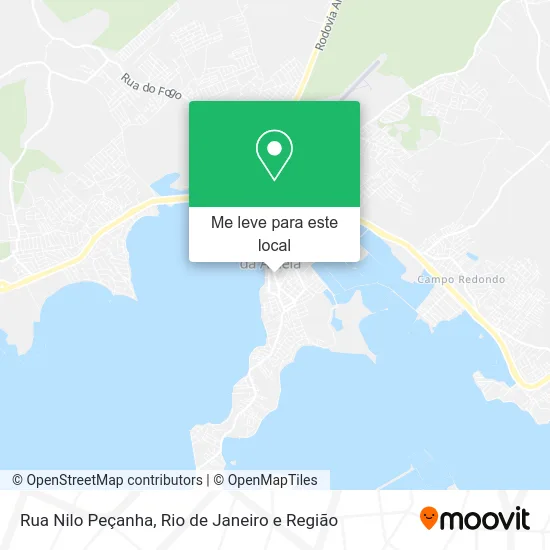 Rua Nilo Peçanha mapa