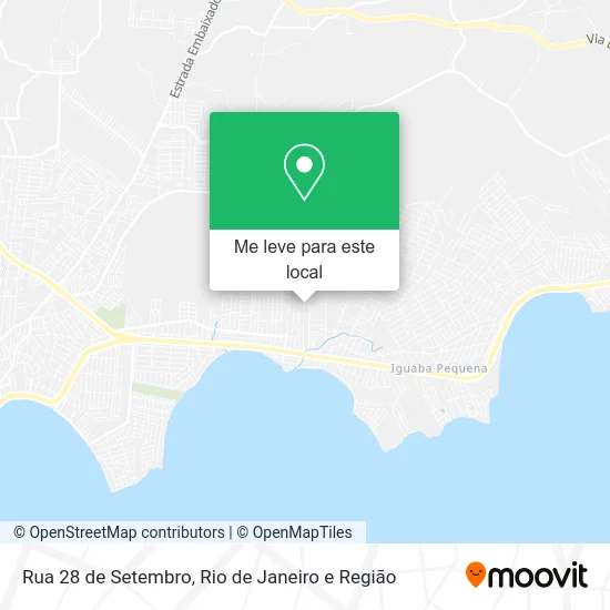 Rua 28 de Setembro mapa