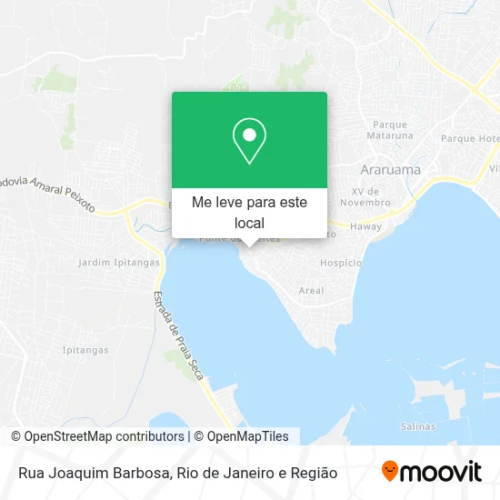 Rua Joaquim Barbosa mapa