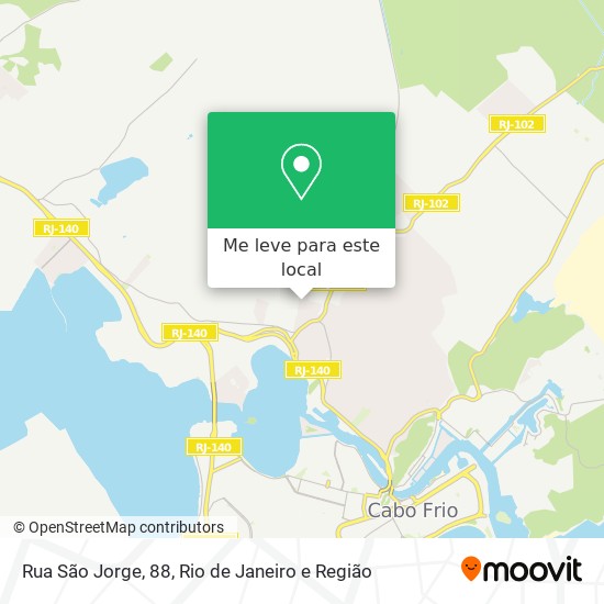 Rua São Jorge, 88 mapa