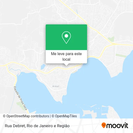 Rua Debret mapa