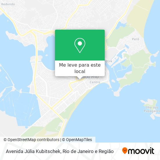 Avenida Júlia Kubitschek mapa