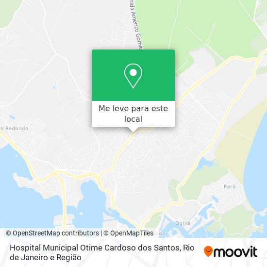 Hospital Municipal Otime Cardoso dos Santos mapa