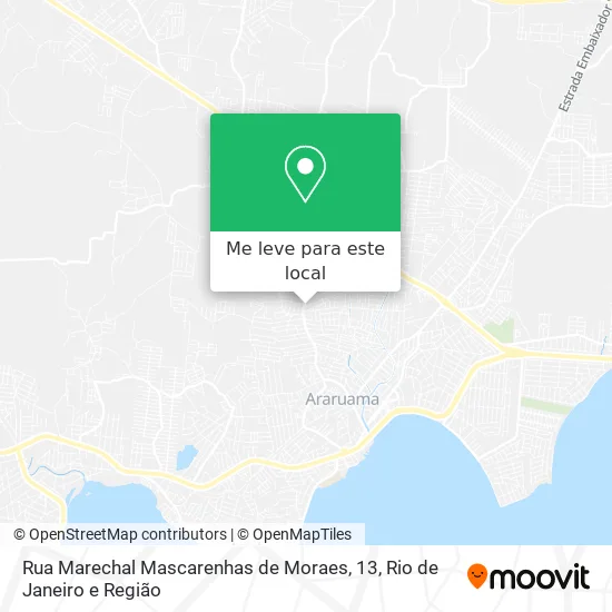 Rua Marechal Mascarenhas de Moraes, 13 mapa