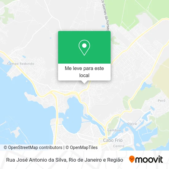 Rua José Antonio da Silva mapa