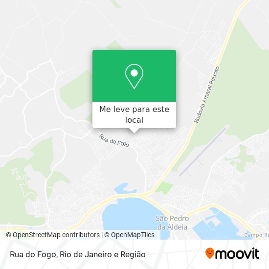 Rua do Fogo mapa