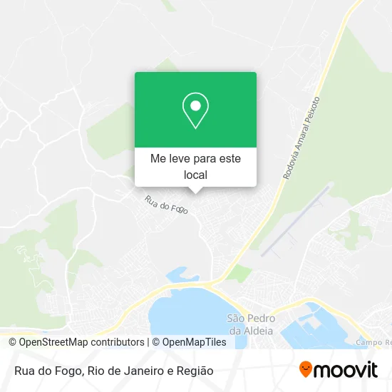 Rua do Fogo mapa