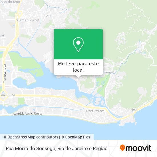 Rua Morro do Sossego mapa