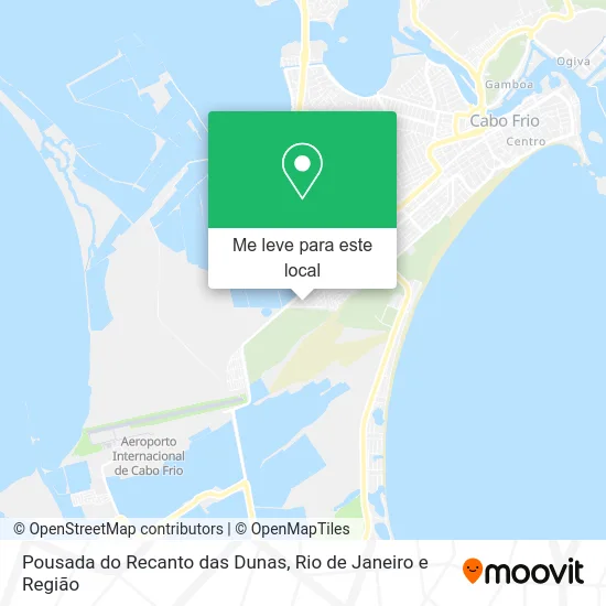 Pousada do Recanto das Dunas mapa