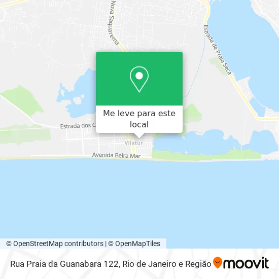Rua Praia da Guanabara 122 mapa