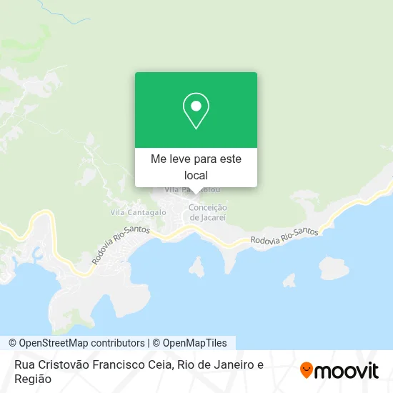 Rua Cristovão Francisco Ceia mapa