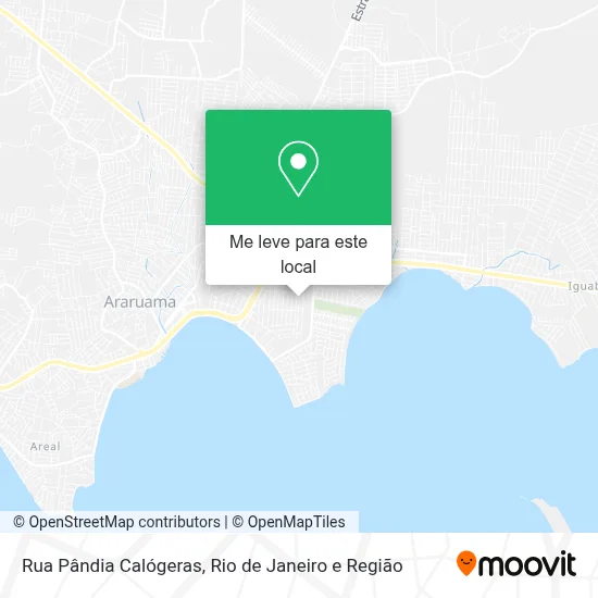 Rua Pândia Calógeras mapa