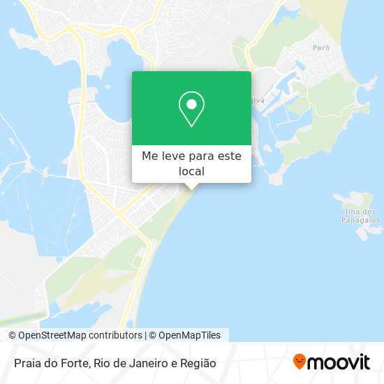 Praia do Forte mapa