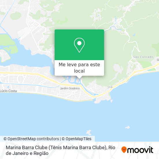 Marina Barra Clube mapa