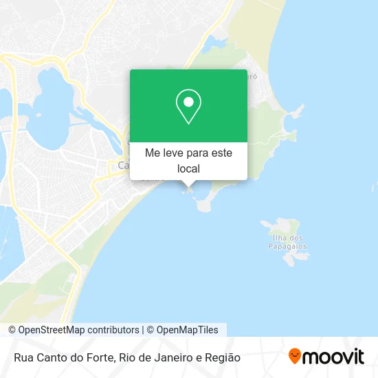 Rua Canto do Forte mapa