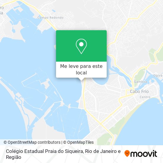 Colégio Estadual Praia do Siqueira mapa