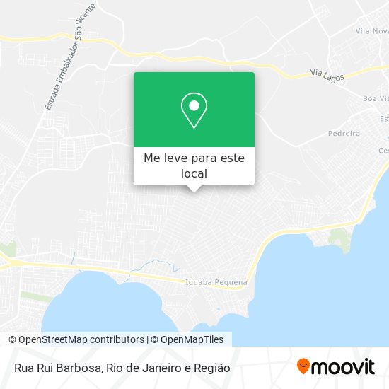 Rua Rui Barbosa mapa