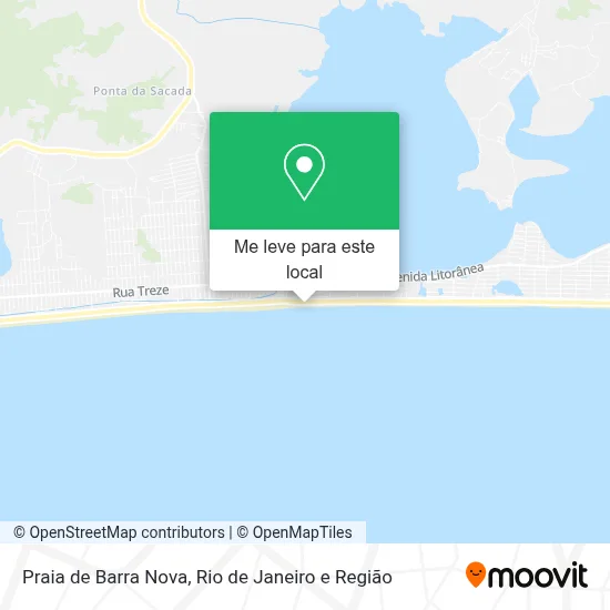 Praia de Barra Nova mapa