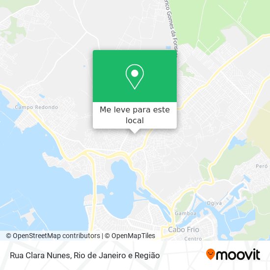 Rua Clara Nunes mapa