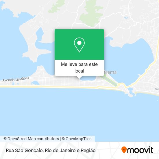 Rua São Gonçalo mapa
