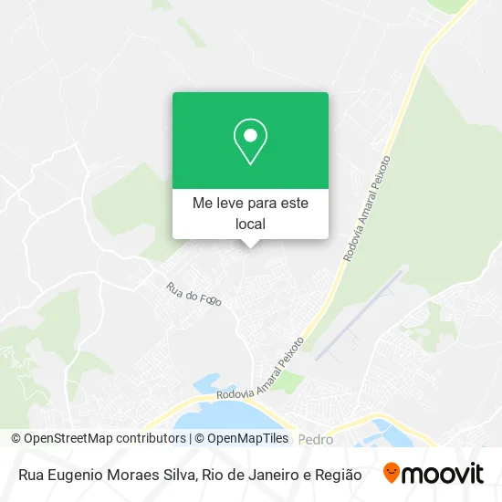 Rua Eugenio Moraes Silva mapa