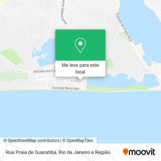Rua Praia de Guaratiba mapa