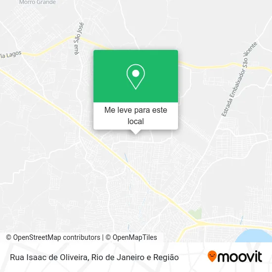 Rua Isaac de Oliveira mapa