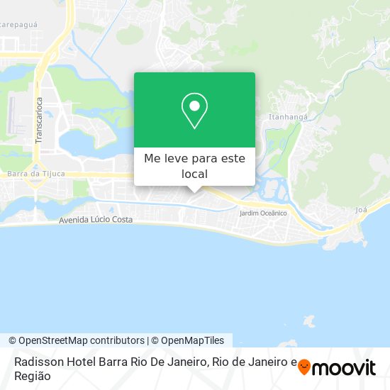 Radisson Hotel Barra Rio De Janeiro mapa