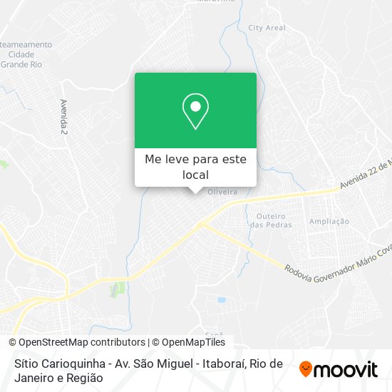 Sítio Carioquinha - Av. São Miguel - Itaboraí mapa