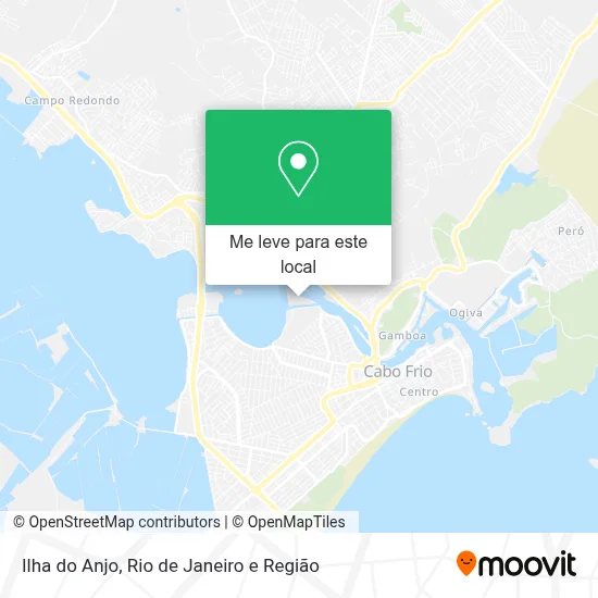 Ilha do Anjo mapa