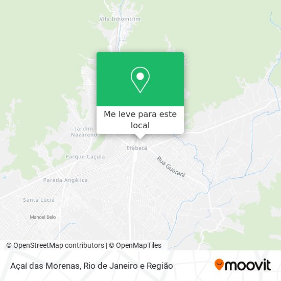Açaí das Morenas mapa