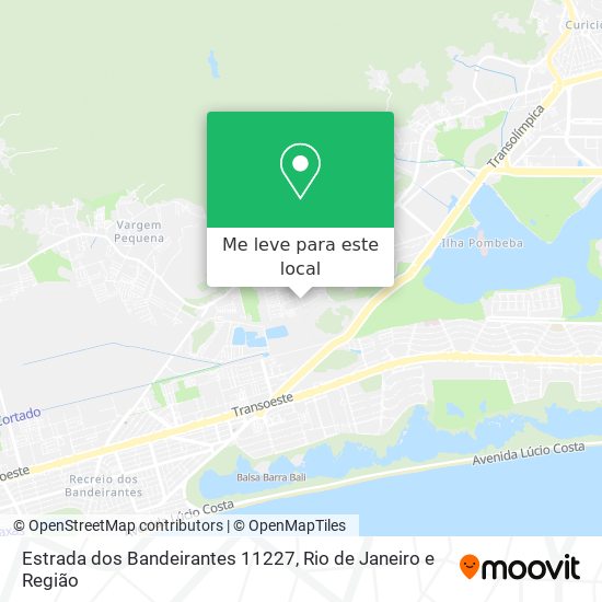 Estrada dos Bandeirantes 11227 mapa