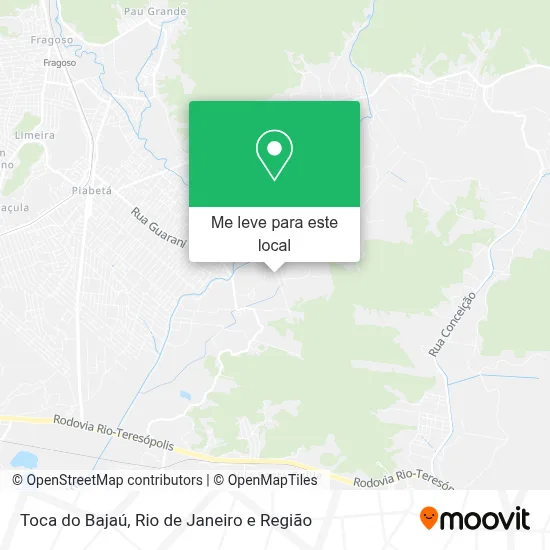 Toca do Bajaú mapa