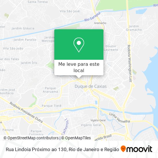 Rua Lindoia Próximo ao 130 mapa