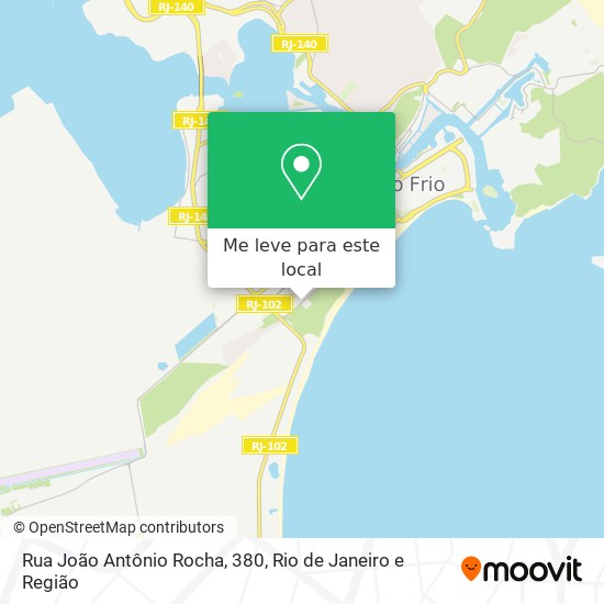 Rua João Antônio Rocha, 380 mapa
