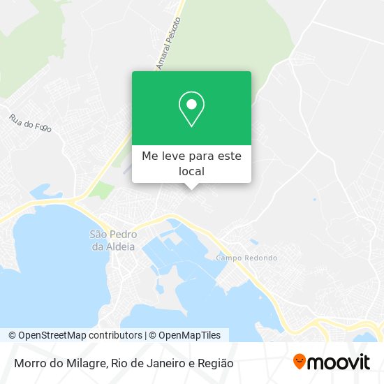 Morro do Milagre mapa