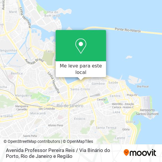 Avenida Professor Pereira Reis / Via Binário do Porto mapa