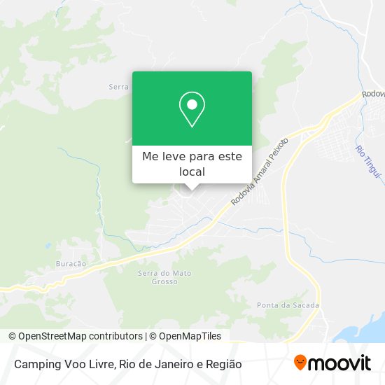 Camping Voo Livre mapa
