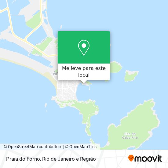 Praia do Forno mapa