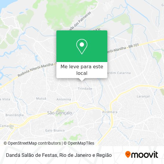 Dandá Salão de Festas mapa