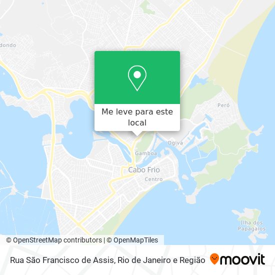 Rua São Francisco de Assis mapa