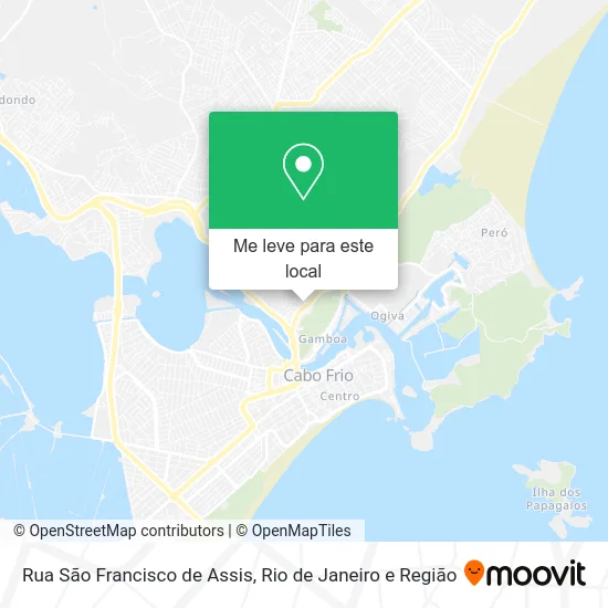 Rua São Francisco de Assis mapa