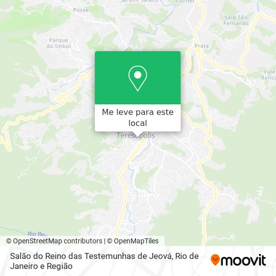Salão do Reino das Testemunhas de Jeová mapa