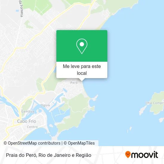 Praia do Peró mapa