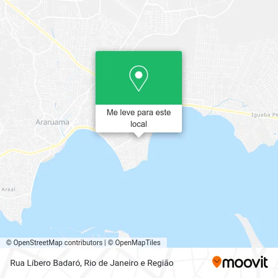 Rua Líbero Badaró mapa